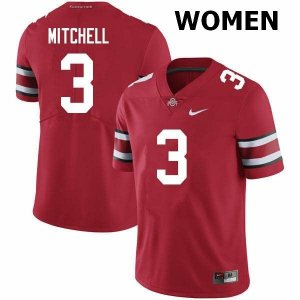 Women's Ohio State Buckeyes #3 Teradja Mitchell Scarlet Nike NCAA College Football Jersey Anti-slip OPM5444GL